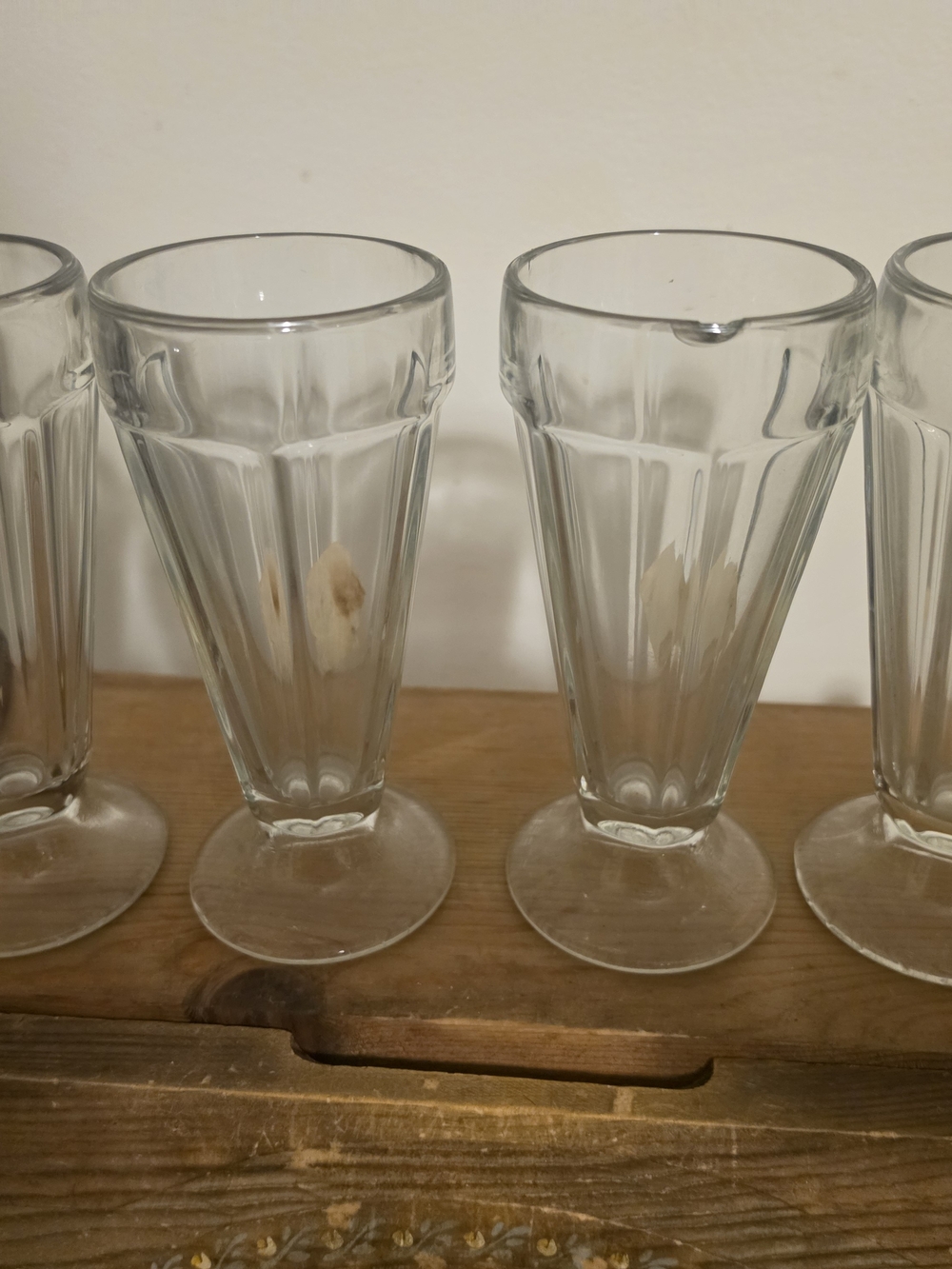 Clear Glass Dessert Sundae Cups - Set of 4